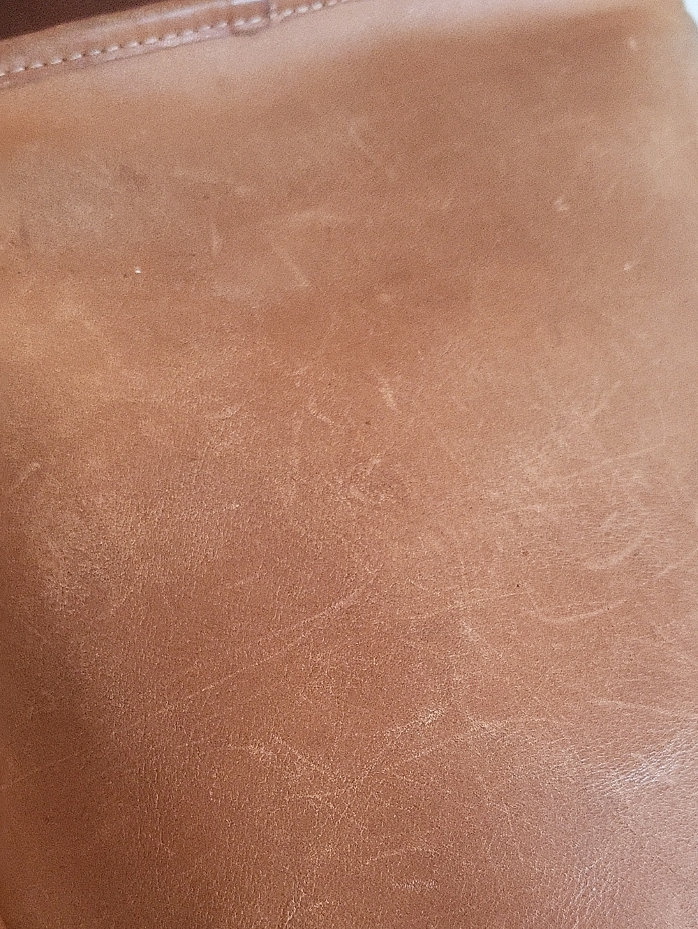 Tan Leather Crossbody Coach Purse - Smooth Finish - Picture 8 of 13